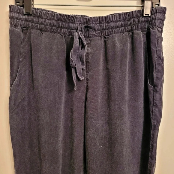 BELLA DAHL black wash Tencel Lyocell drawstring joggers athleisure gorpcore S - Picture 3 of 13